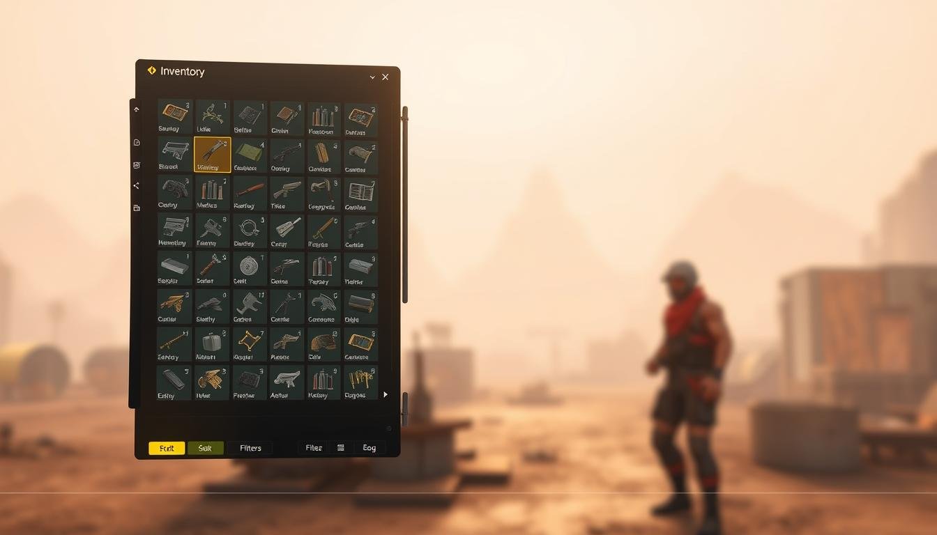 Unity inventory mockup