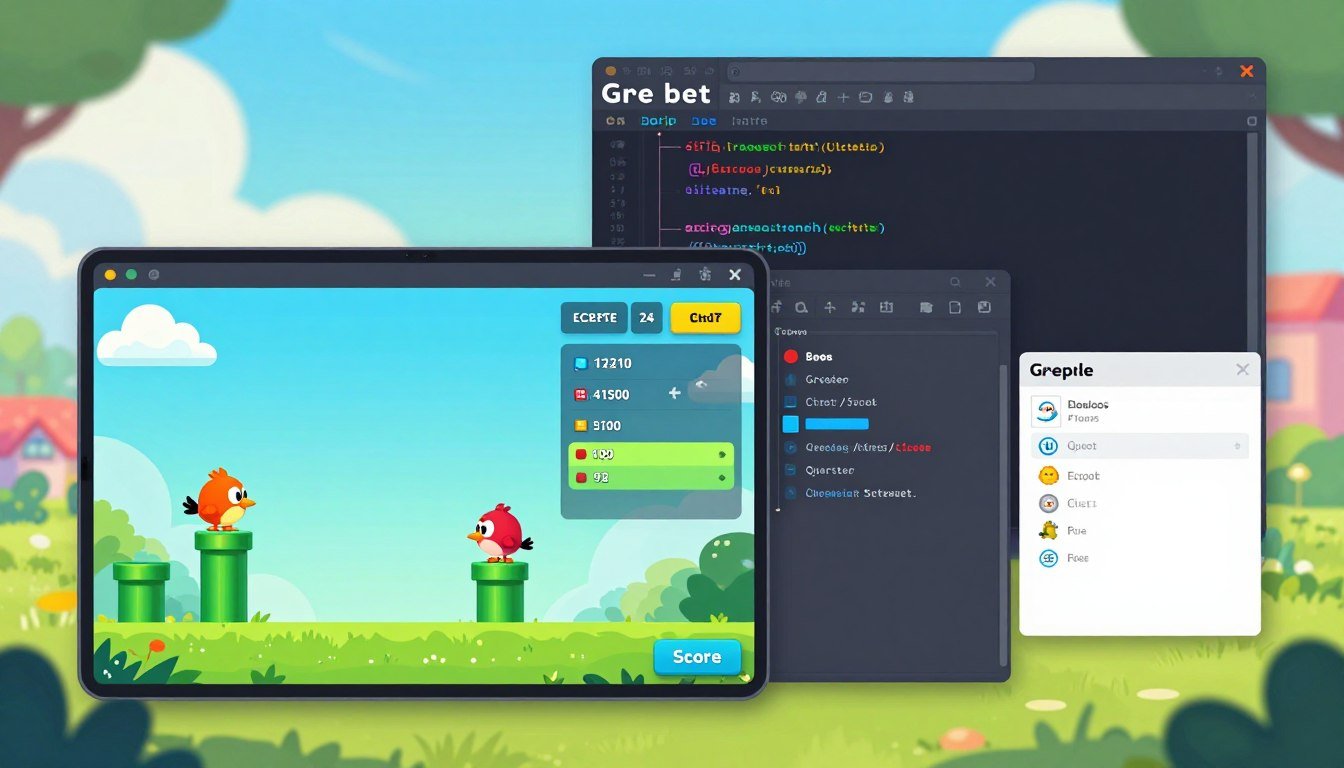 GDevelop tutorial no code, make mobile game without coding