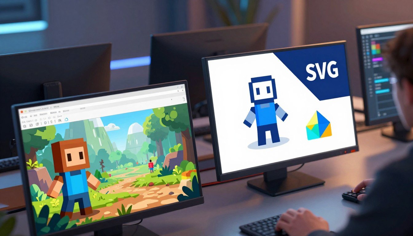 PNG vs SVG game assets, image optimization mobile games