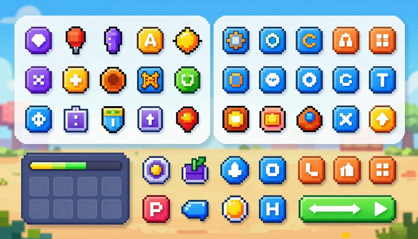 mobile game UI sprites, free sprite tools for games
